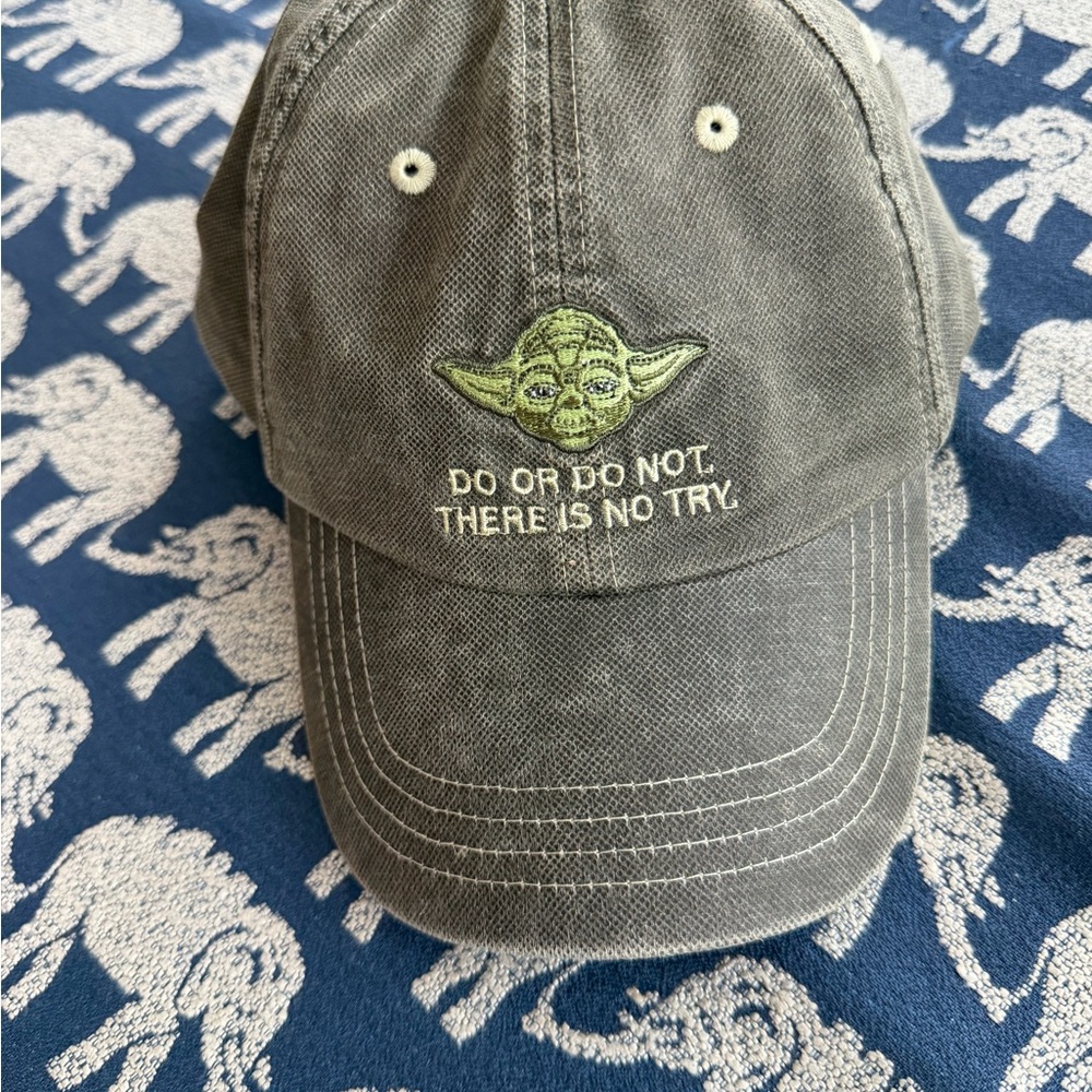 Yoda Embroidered Cap - Greige Color